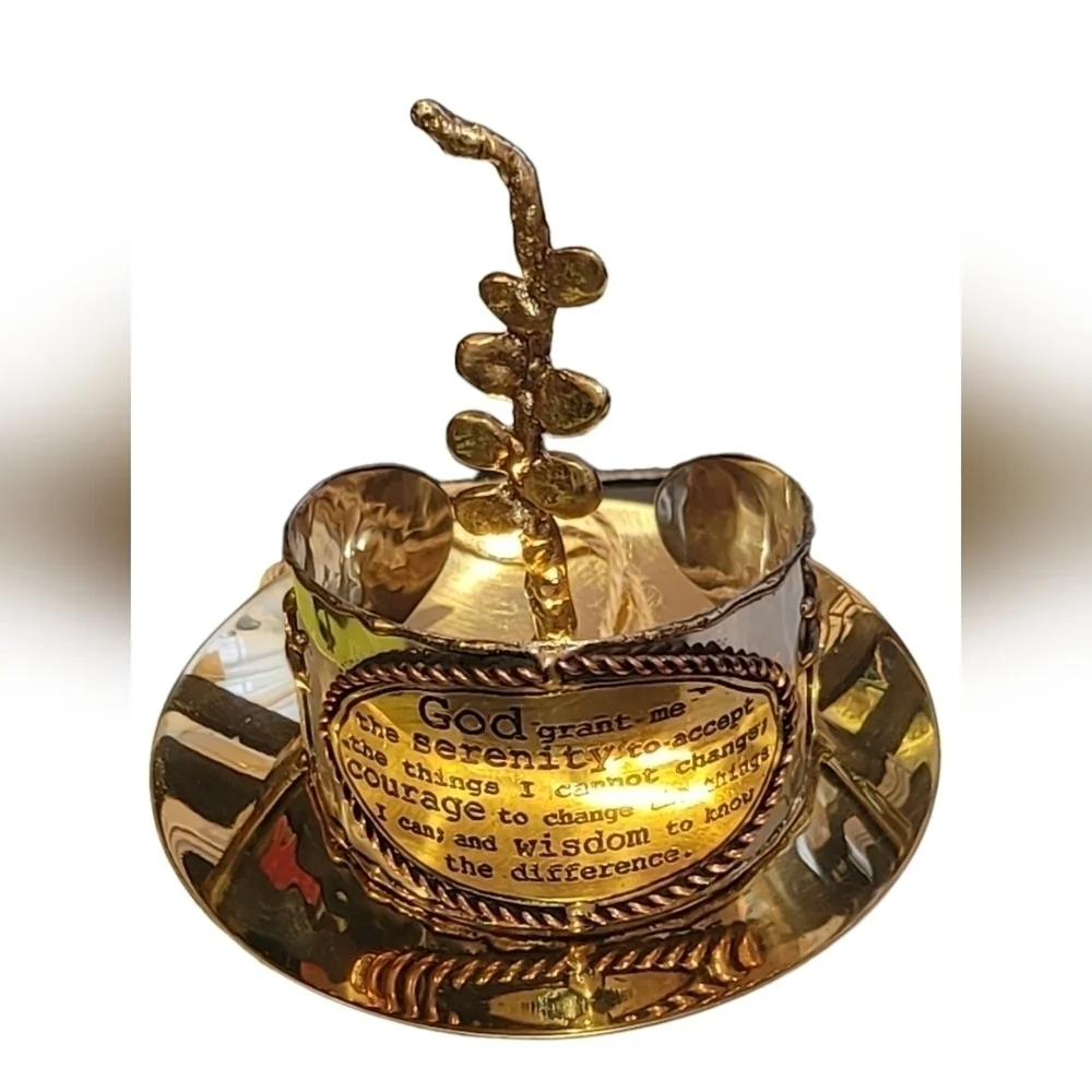 Bauhunia Jewelry Dish Choose Nickel or Brass